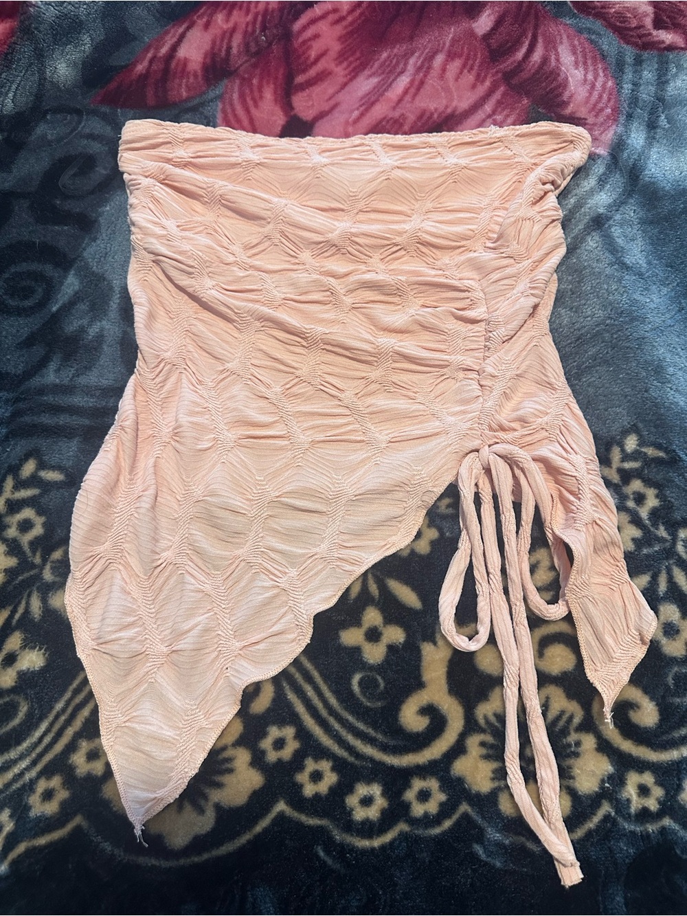 Coral pink tube top